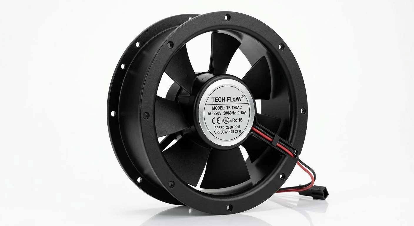 Round cylindrical frame industrial axial cooling fan Ø172x51mm