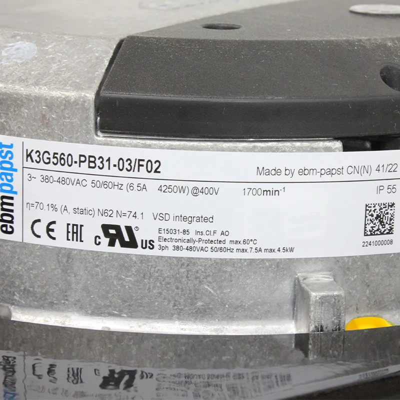 K3G560-PB31-03/F02 ebmpapst K3G560-PB31-03/F02 ebmpapst